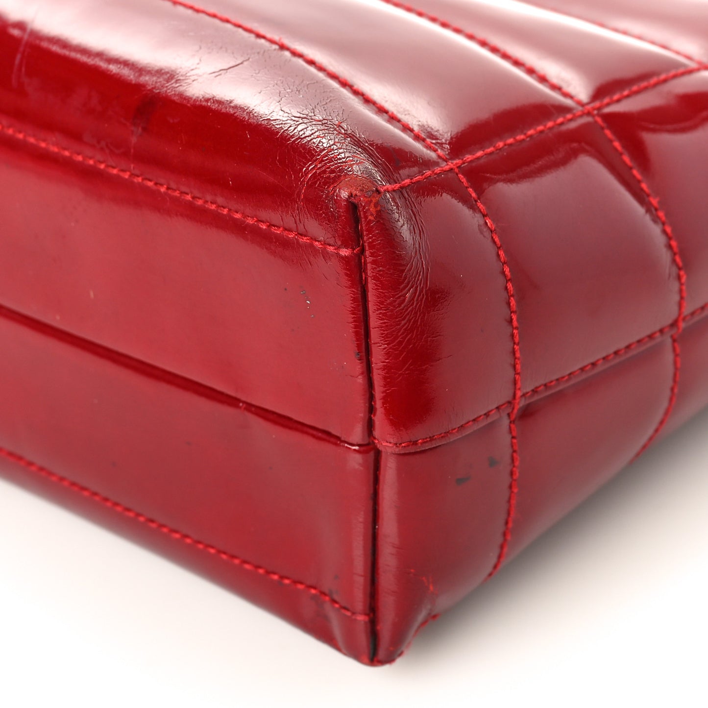 Patent Chocolate Bar CC Tote Red