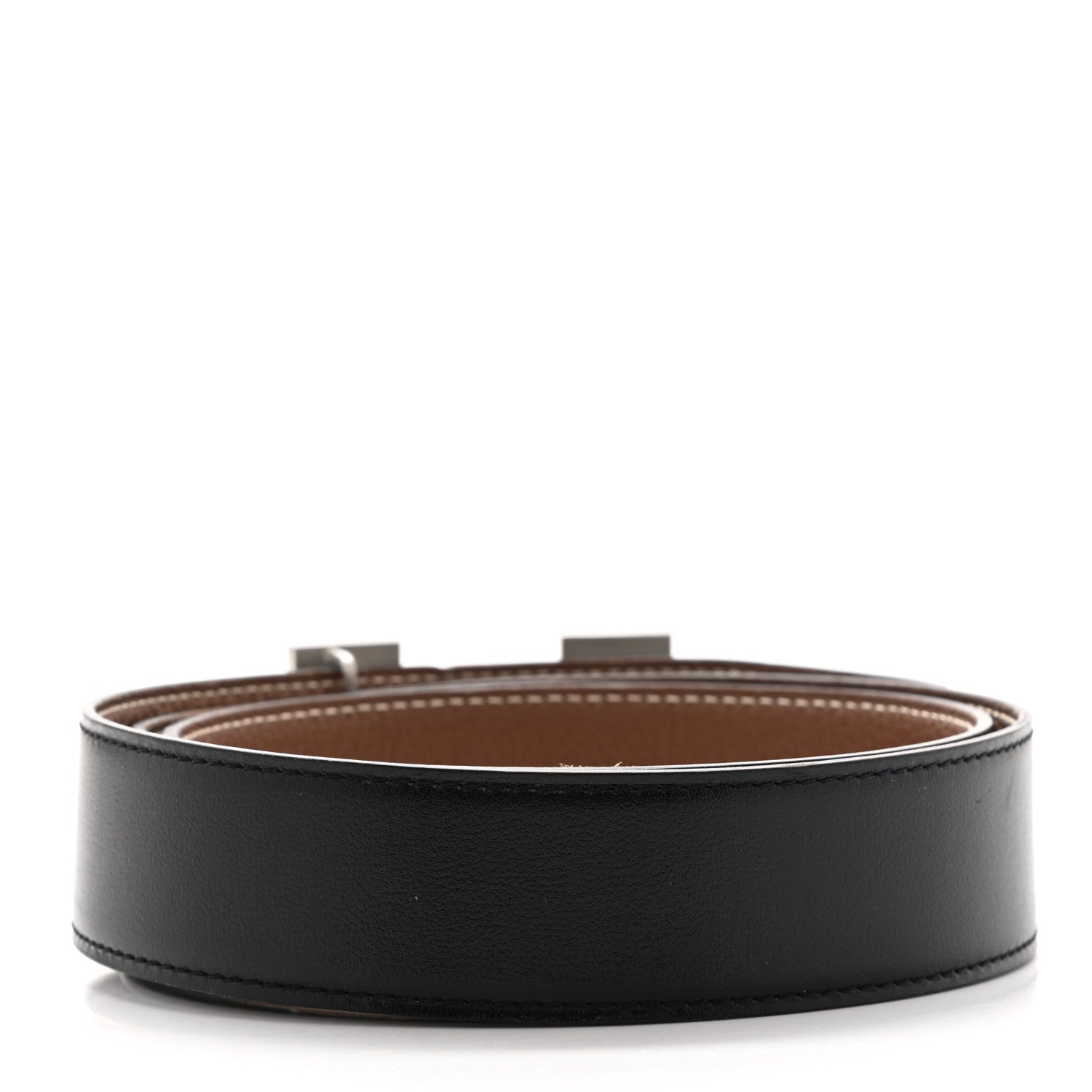Hermes Box Togo 32mm H Belt 90 Black Gold 2 of 7