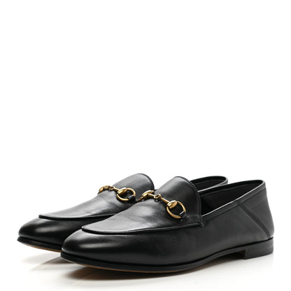 Gucci Lambskin Womens Brixton Horsebit Loafers 37 Black 3 of 8