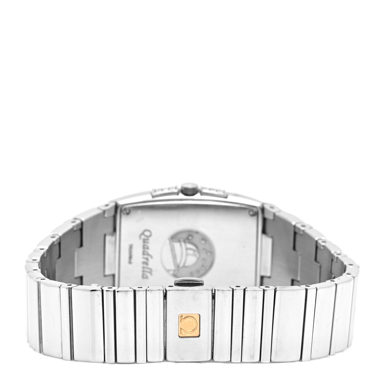 Omega Stainless Steel Diamond Blue Mother of Pearl 25mm Constellation Quadrella Quartz Watch 1586.72.00 3 of 5