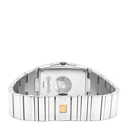 Omega Stainless Steel Diamond Blue Mother of Pearl 25mm Constellation Quadrella Quartz Watch 1586.72.00 3 of 5
