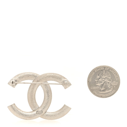 Chanel Baguette Crystal CC Brooch Silver 2 of 4