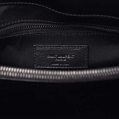 Saint Laurent Calfskin Y Quilted Monogram Medium Loulou Chain Satchel Black 6 of 10