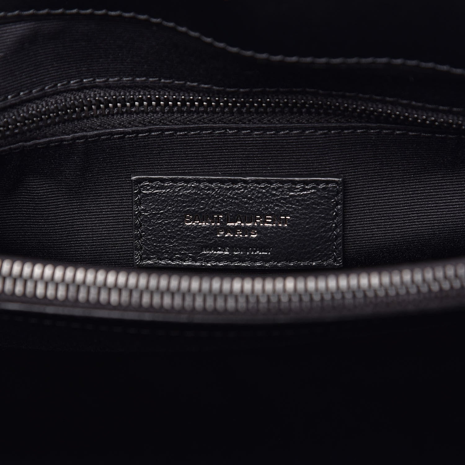 Saint Laurent Calfskin Y Quilted Monogram Medium Loulou Chain Satchel Black 6 of 10