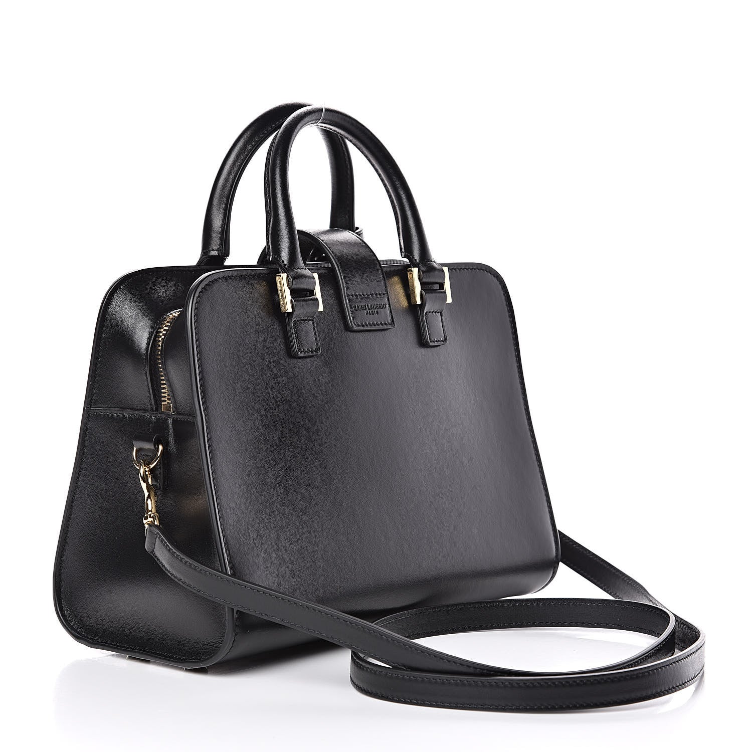Saint Laurent Calfskin Monogram Baby Cabas Black 3 of 8