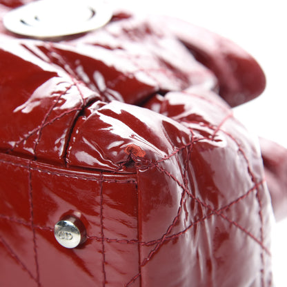 Christian Dior Patent Cannage Medium Le Trente Tote Red 10 of 18