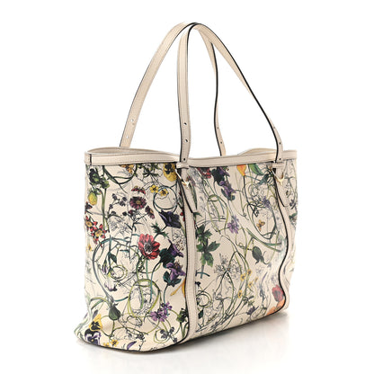 Gucci Calfskin Flora Infinity Medium Nice Tote Off White 3 of 10