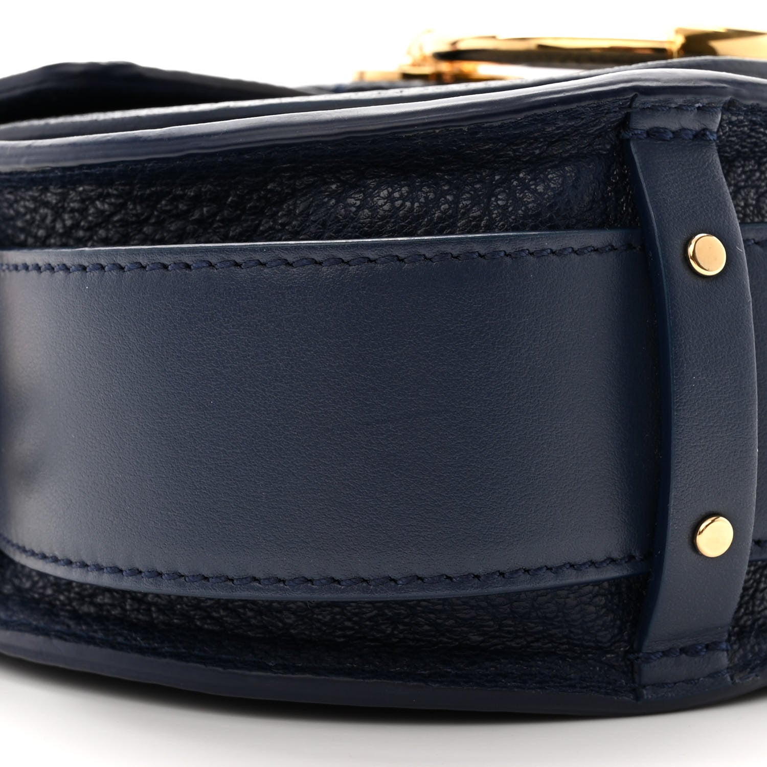 Chloe Grained Calfskin Small Tess Bag Deep Ocean Blue 9 of 13