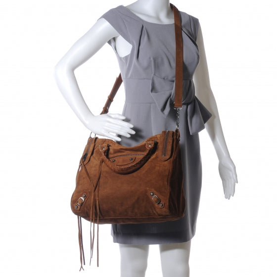 Balenciaga Baby Daim Suede Velo Chataigne 2 of 8