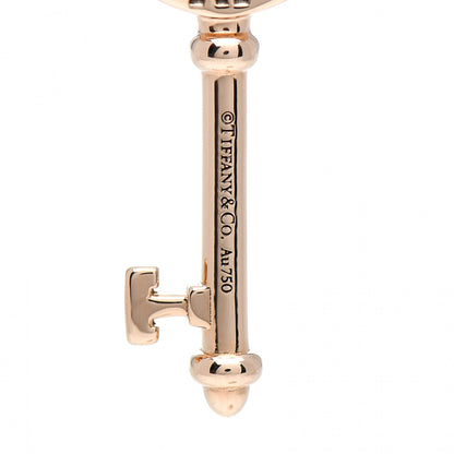 Tiffany 18K Rose Gold Ruby Atlas Pierced Key Pendant 3 of 3