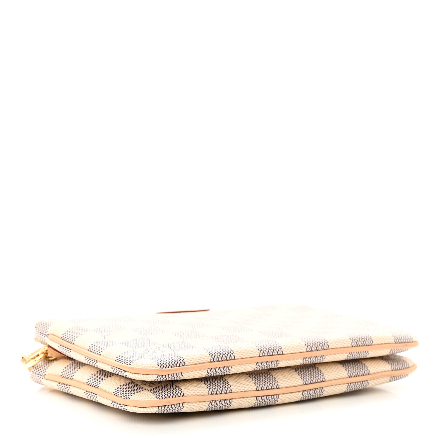 Louis Vuitton Damier Azur Double Zip Pochette 4 of 9