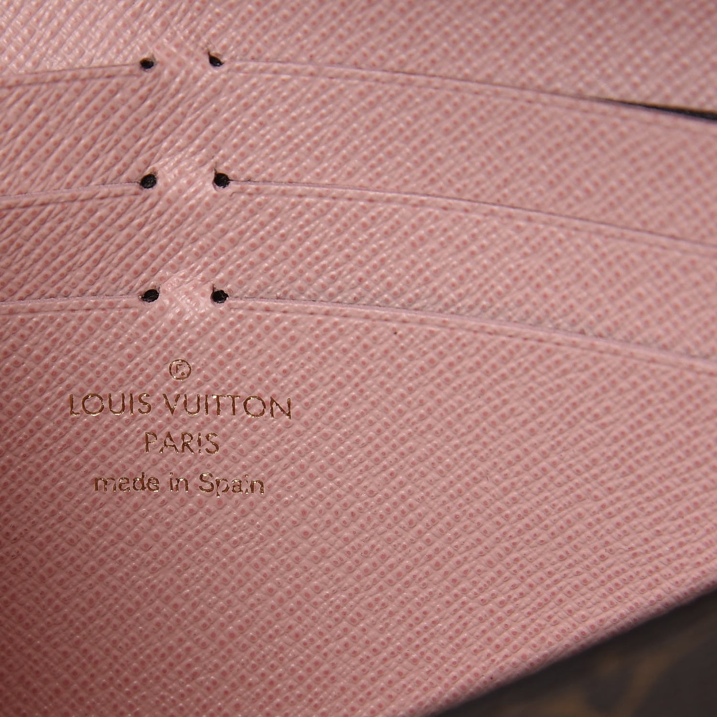 Monogram Jeanne Wallet Rose Ballerine