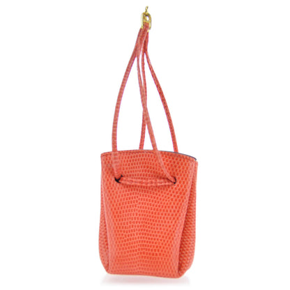 Hermes Lizard Vespa Pouch Rouge Moyen 2 of 8