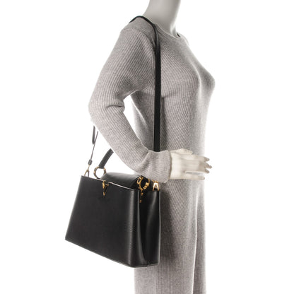 Louis Vuitton Taurillon Capucines PM Black 2 of 7