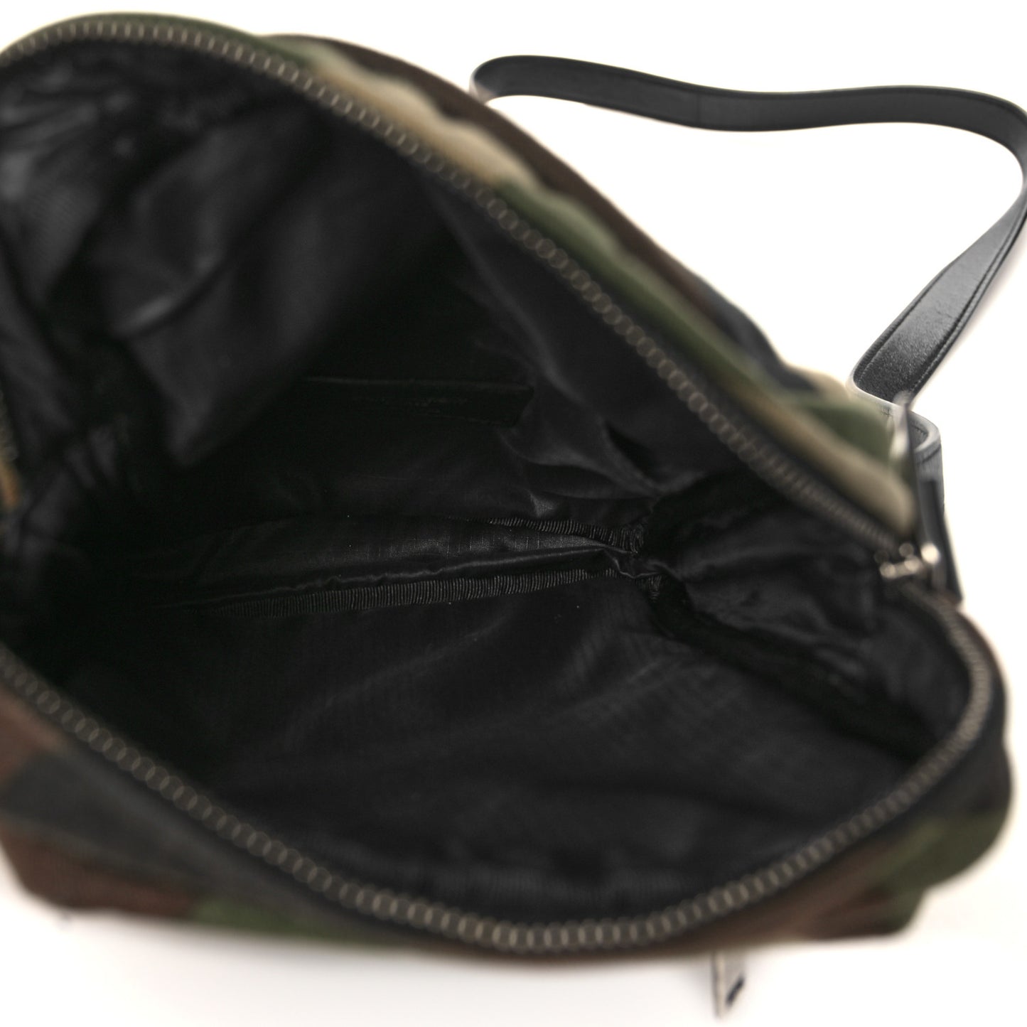Canvas Calfskin Camouflage Sid Messenger Bag Green