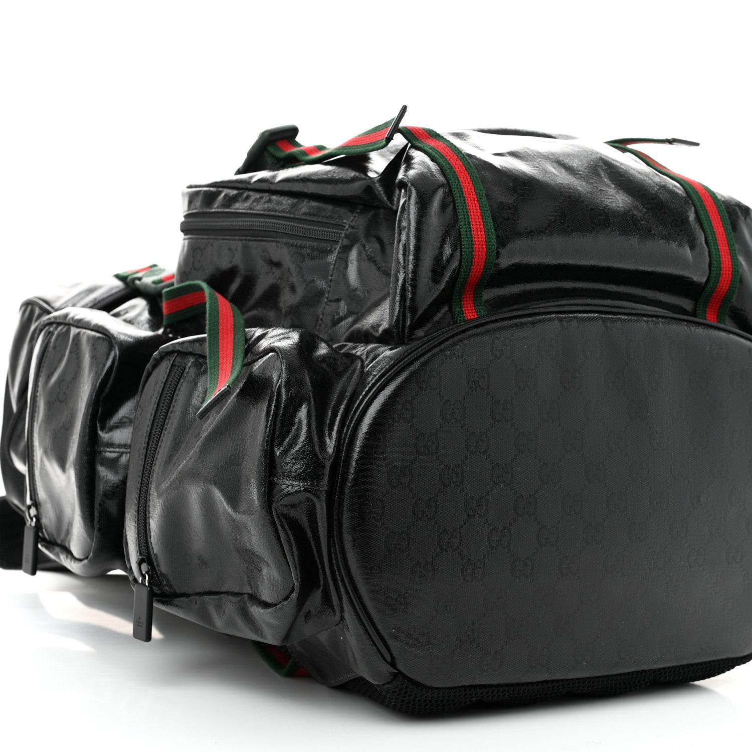 Gucci GG Crystal Monogram Web Backpack Black 8 of 9