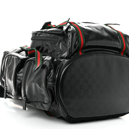 Gucci GG Crystal Monogram Web Backpack Black 8 of 9