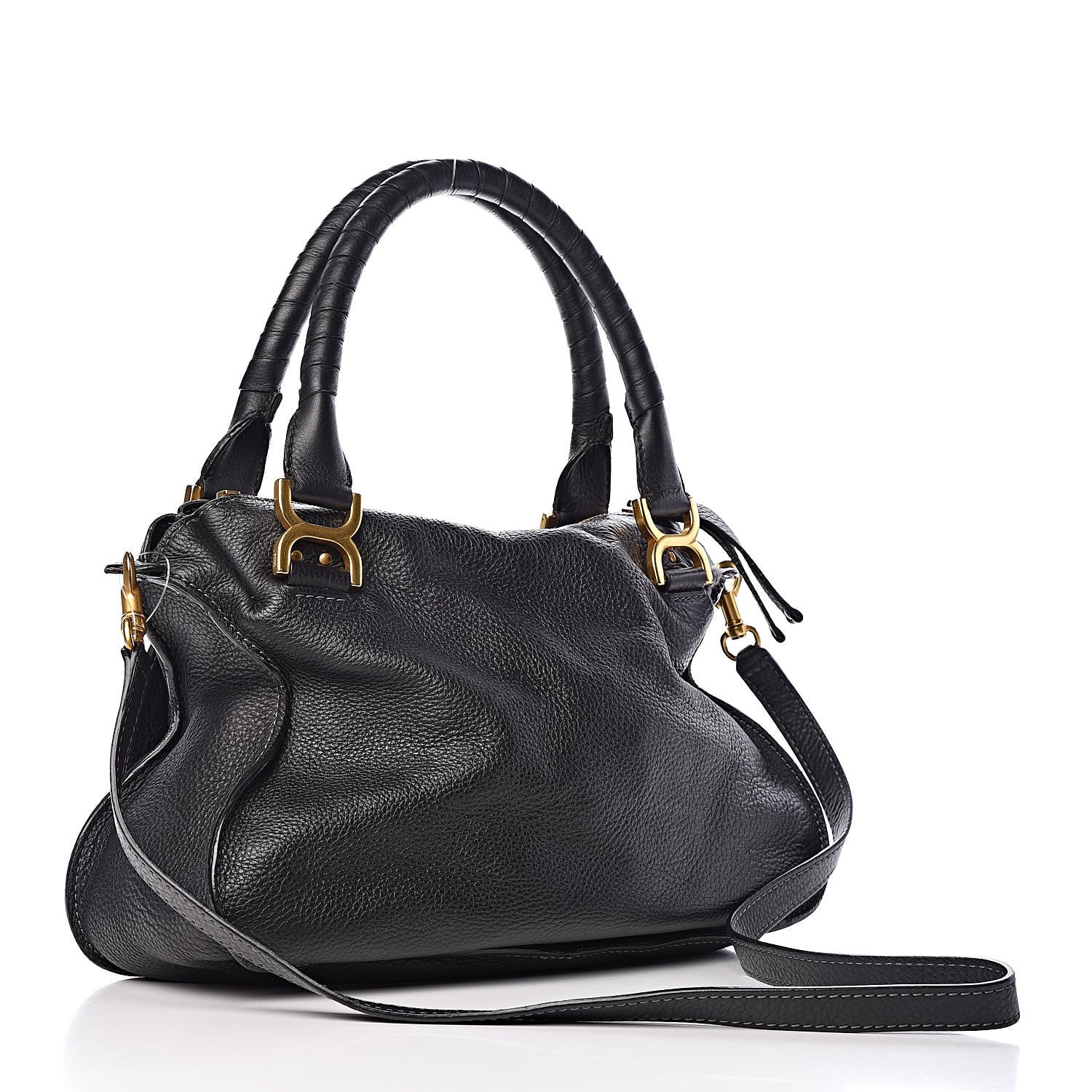 Chloe Calfskin Medium Marcie Satchel Black 4 of 10