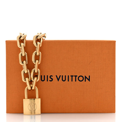 Louis Vuitton LV Edge Necklace Cadenas Gold 5 of 5
