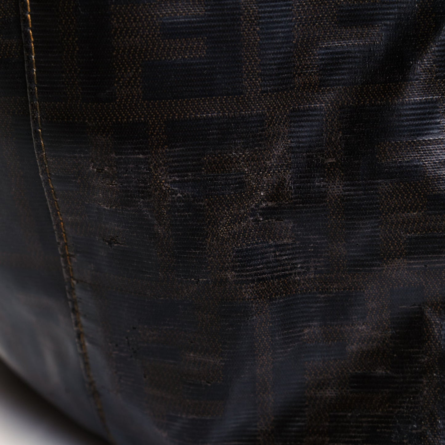 Zucca Spalmati Matrioska Large Roll Tote Tobacco Black