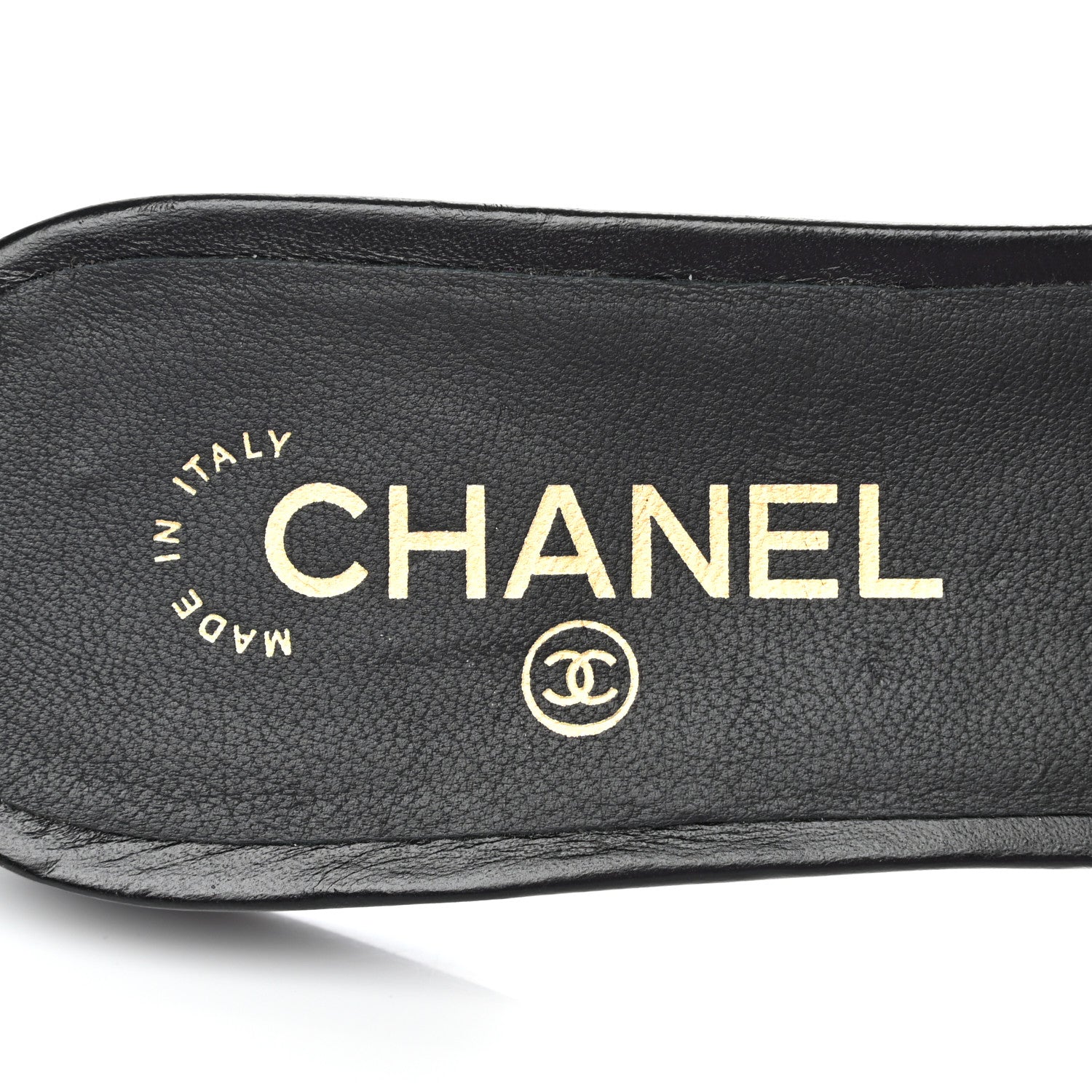Chanel Lambskin Beaded CC Mules 39 Black 7 of 9