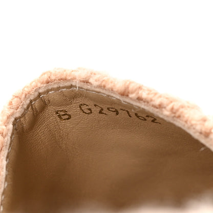 Chanel Tweed Lambskin CC Espadrilles 40 Dark Beige Light Brown 9 of 10