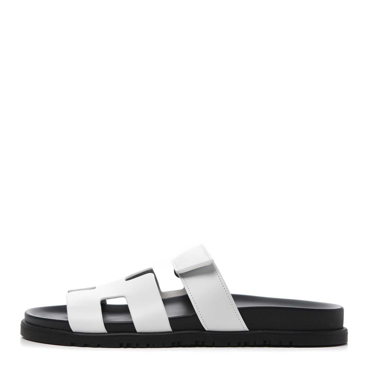 Hermes Calfskin Womens Chypre Sandals 41 White 1 of 9