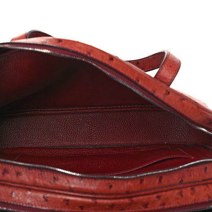 Hermes Ostrich Doha Maroon 5 of 10