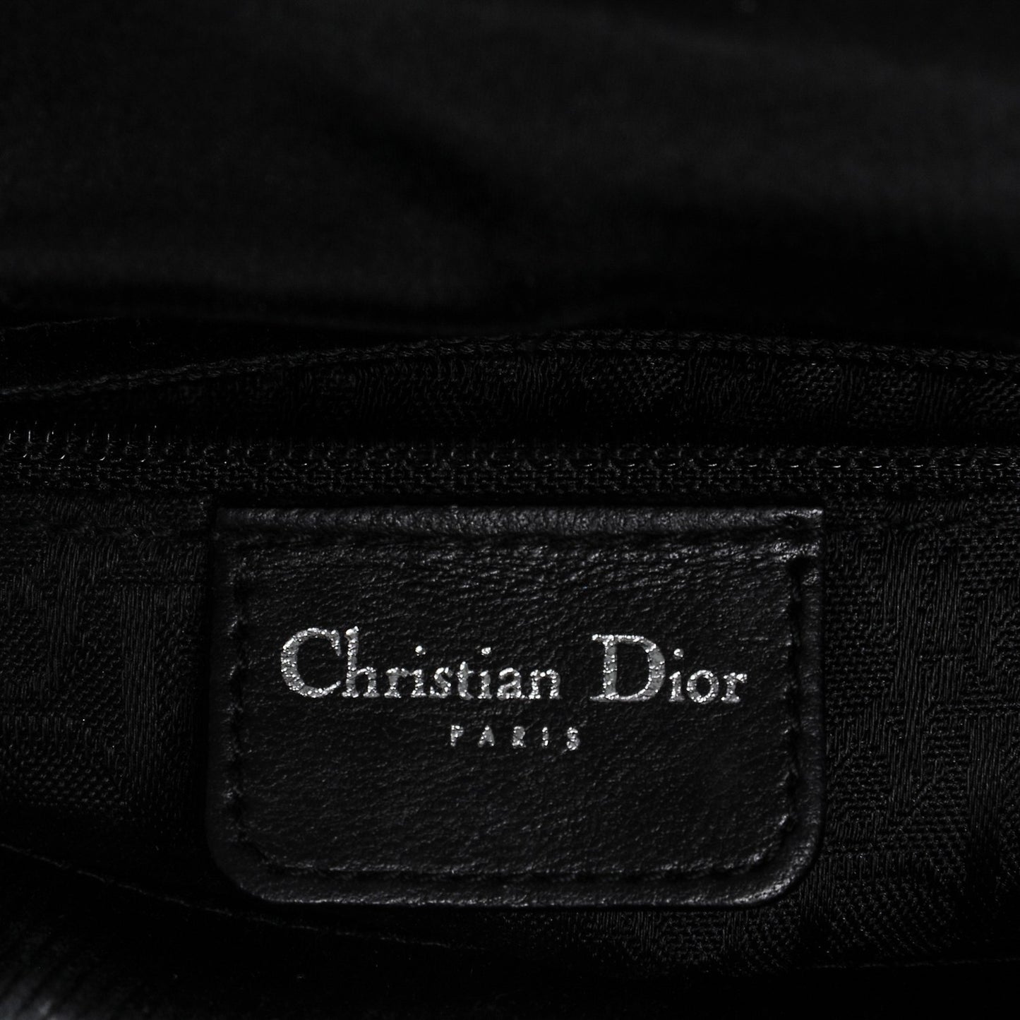 Satin Patent Cannage Mini Lady Dior Black