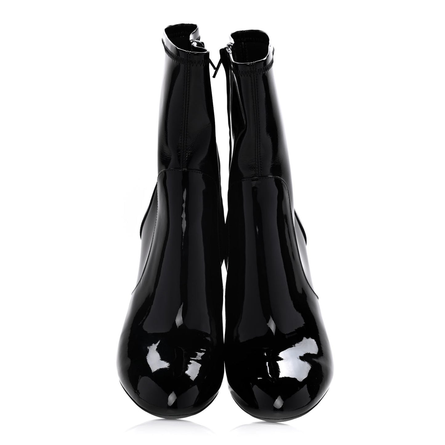 Patent Uniformes Silhouette Ankle Boots 38 Black