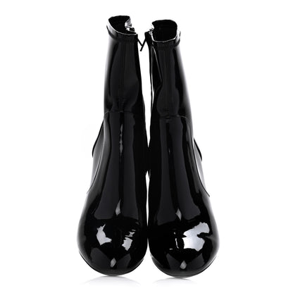 Louis Vuitton Patent Uniformes Silhouette Ankle Boots 38 Black 5 of 14