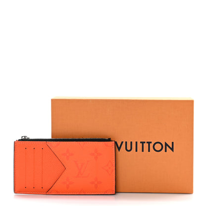 Louis Vuitton LOUIS VUITTON Taigarama Coin Card Holder Orange 8 of 8