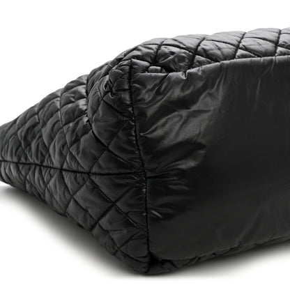 Chanel Nylon Quilted Large Coco Cocoon Tote Black 9 of 12