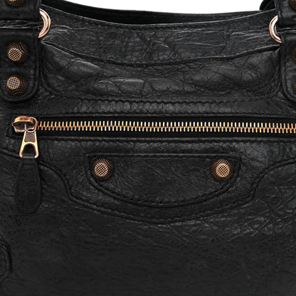 Balenciaga Agneau Giant 12 Rose Gold Hardware Town Black 8 of 13