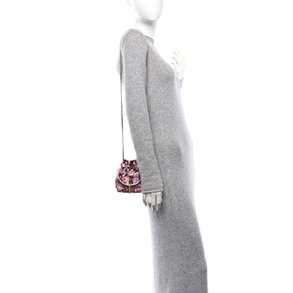Jimmy Choo Sequin Paillettes Micro Bon Bon Bag Pink Multicolor 2 of 9