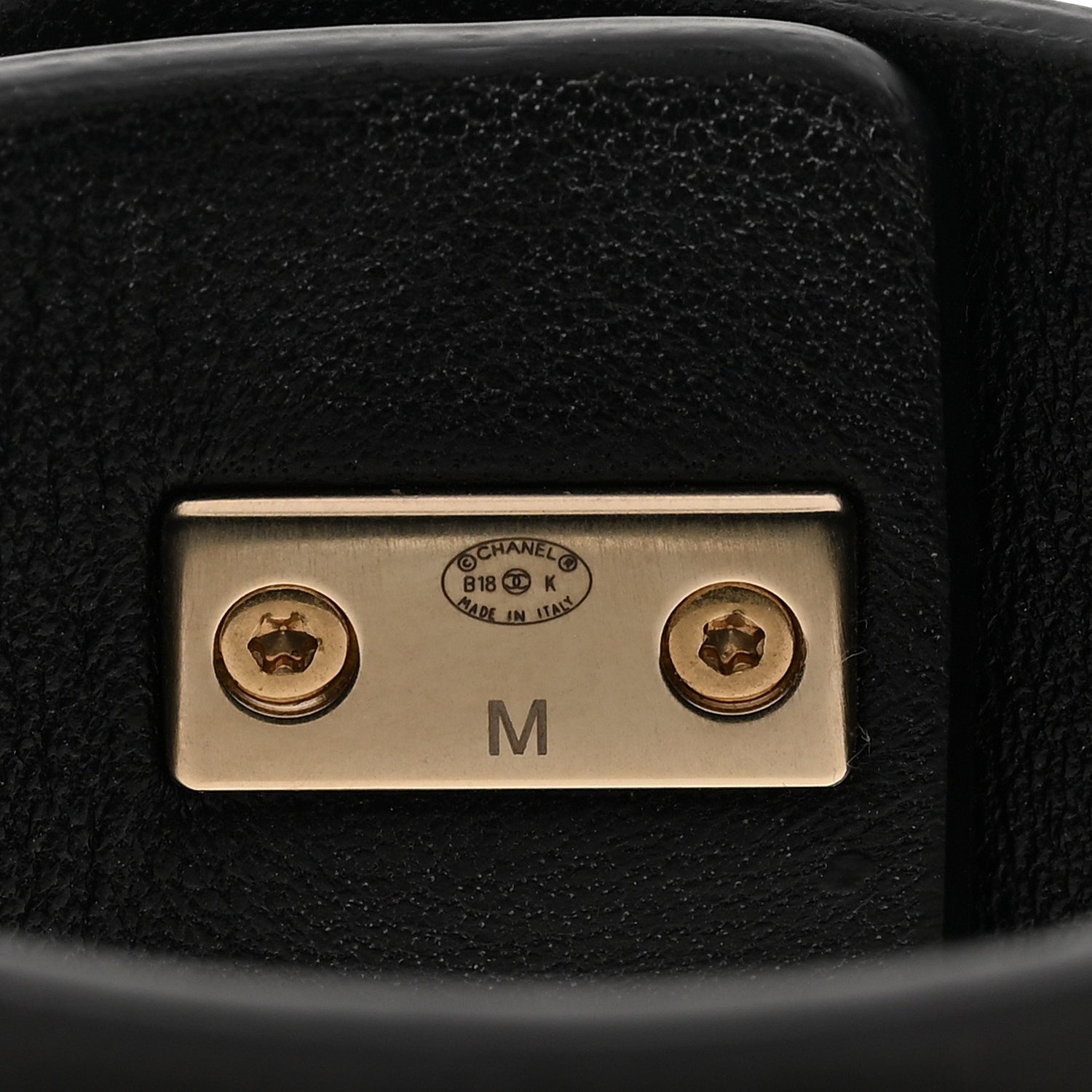 Chanel Lambskin CC Chain Turnlock Bracelet Black 4 of 5