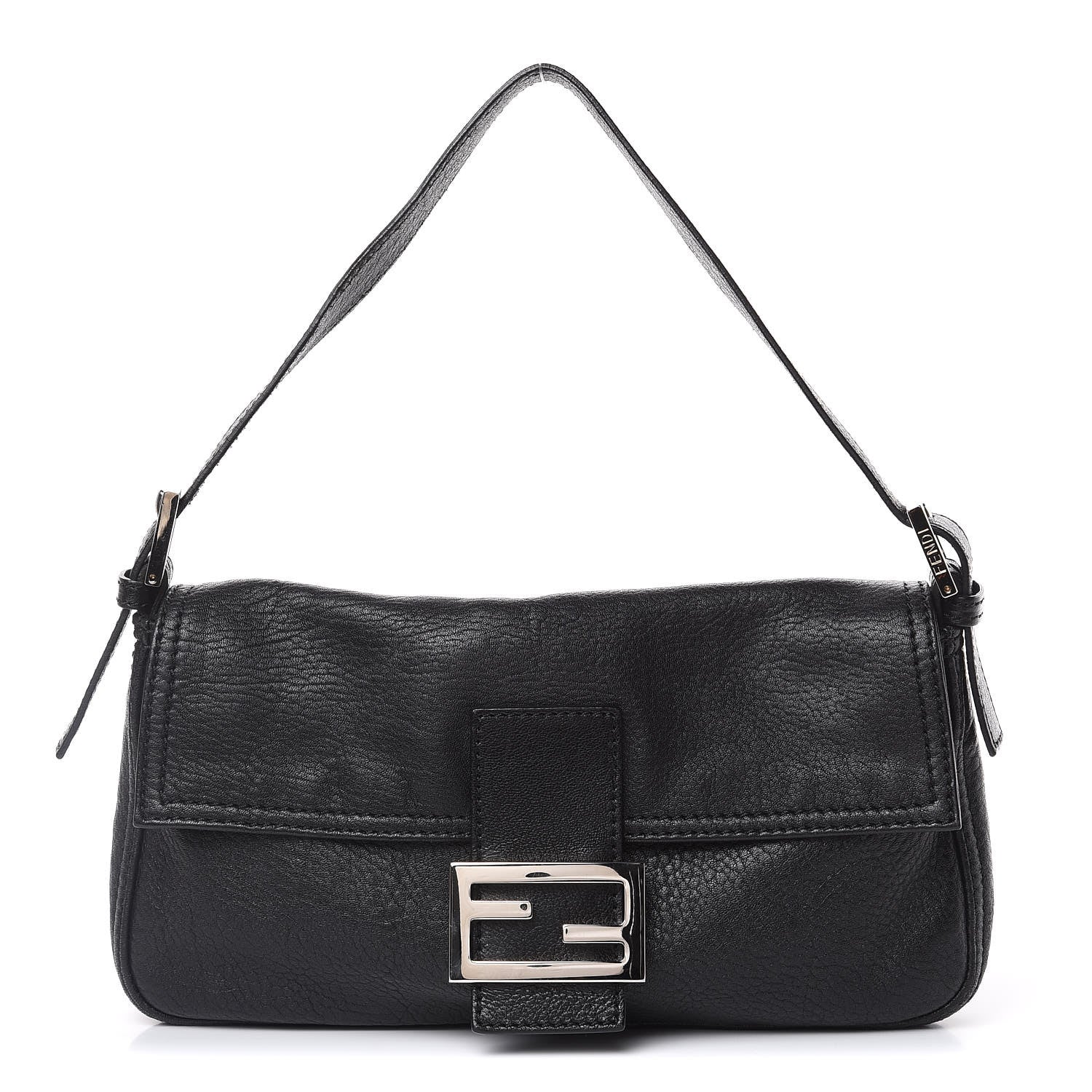 Fendi Nappa Elefante Baguette Black 1 of 12