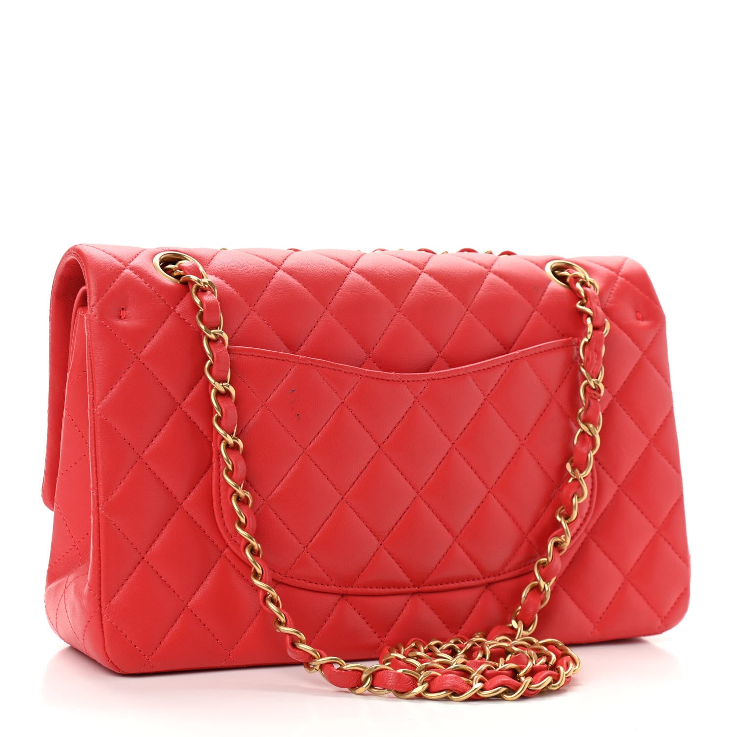Chanel Lambskin Quilted Medium Double Flap Red 2 of 16