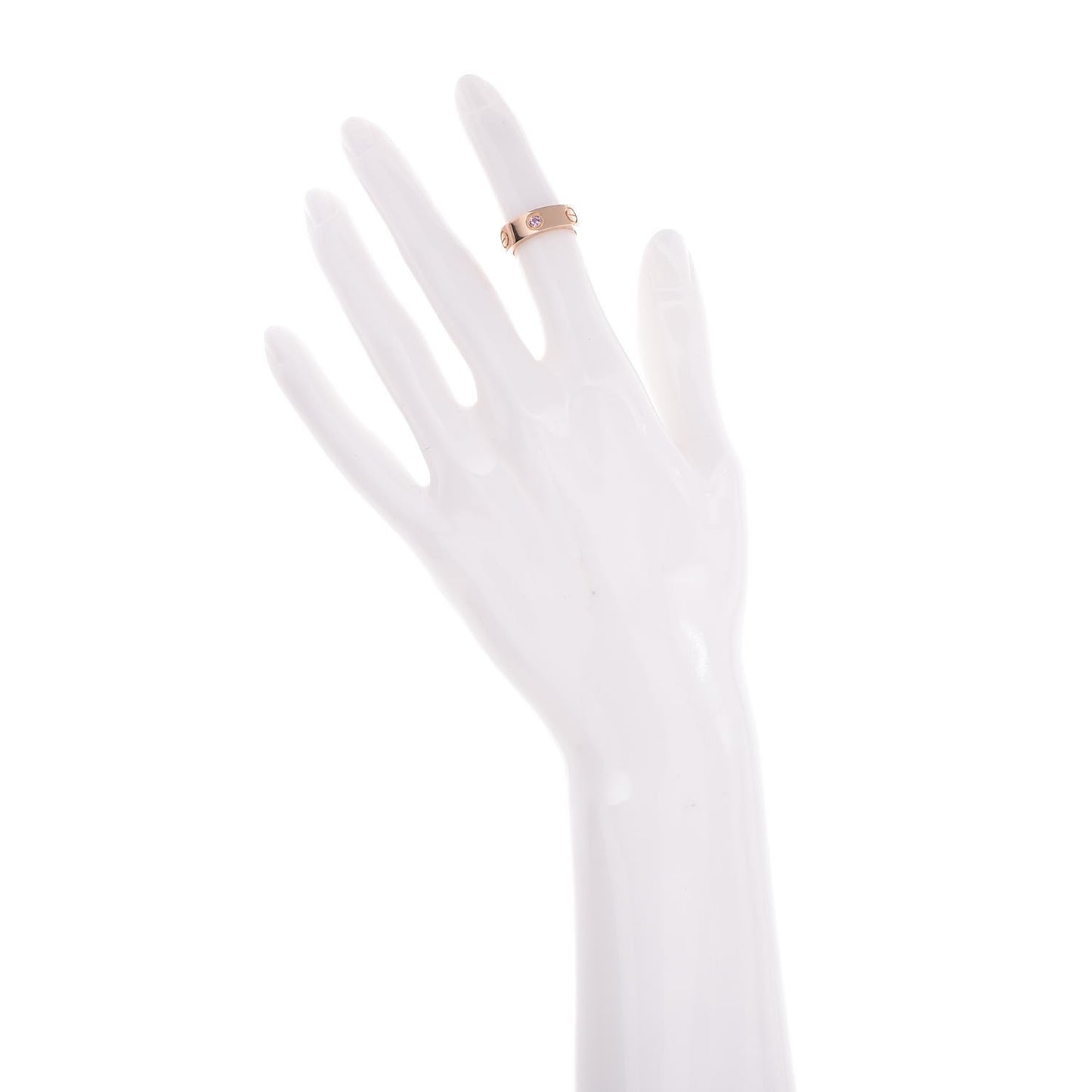 18K Pink Gold Pink Sapphire 5.5mm LOVE Ring 47 4