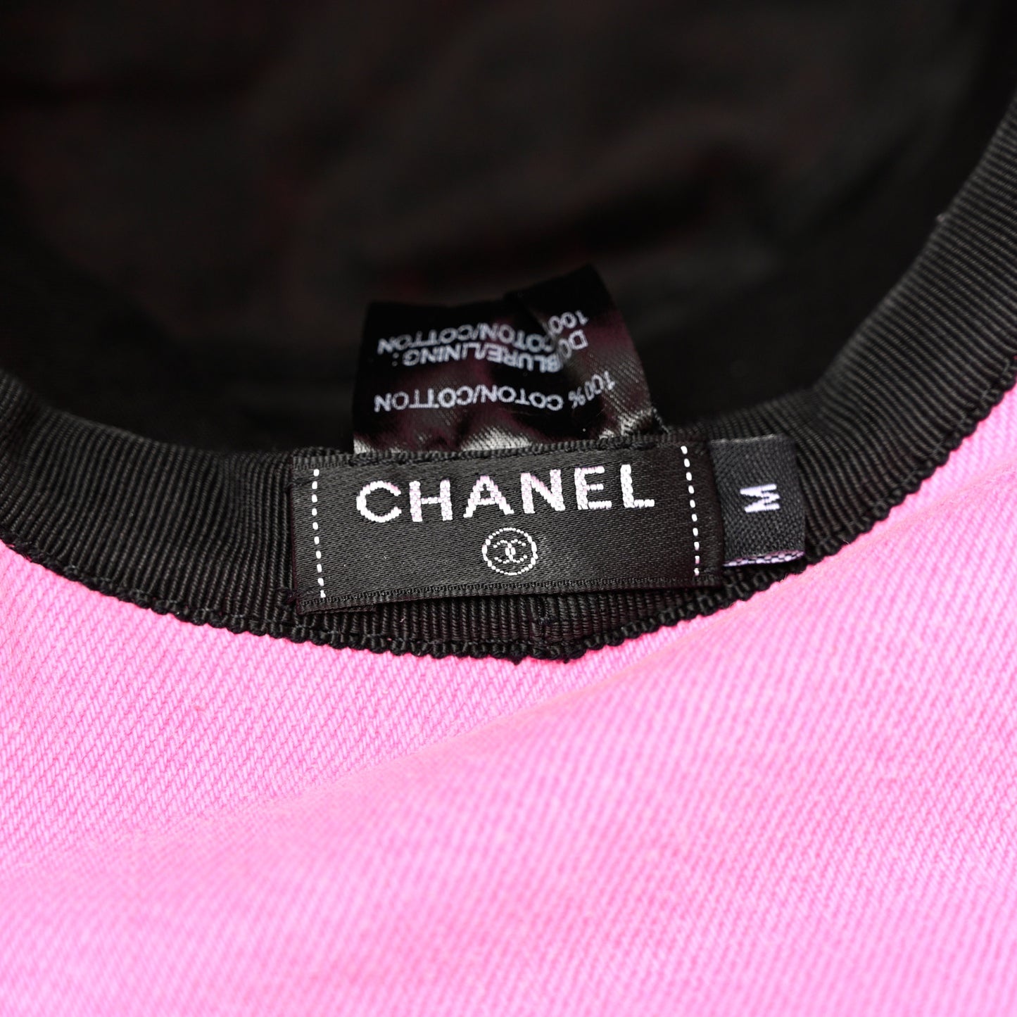Denim Logo Bucket Hat M Pink Yellow