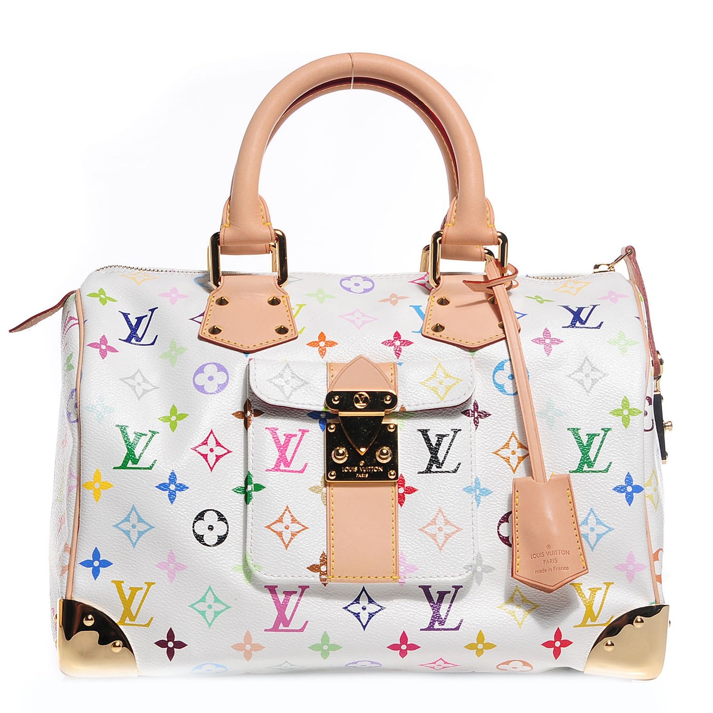 Monogram Multicolor Speedy 30 White