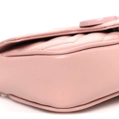 Gucci Calfskin Matelasse Monochrome GG Marmont Chain Belt Bag Perfect Pink 9 of 10
