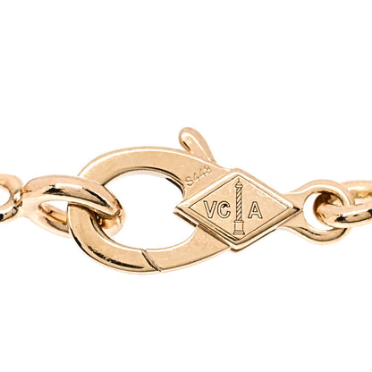 Van Cleef & Arpels 18K Yellow Gold Mother of Pearl 5 Motifs Vintage Alhambra Bracelet 5 of 6