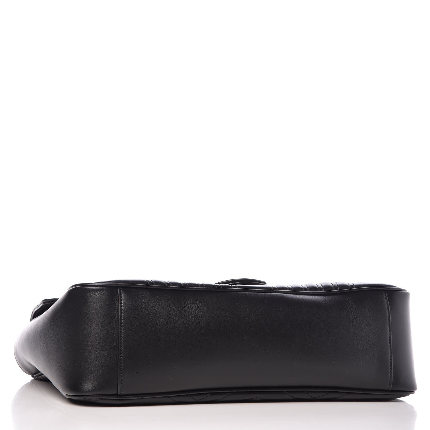 Gucci Calfskin Matelasse Large GG Marmont Shoulder Bag Black 4 of 10