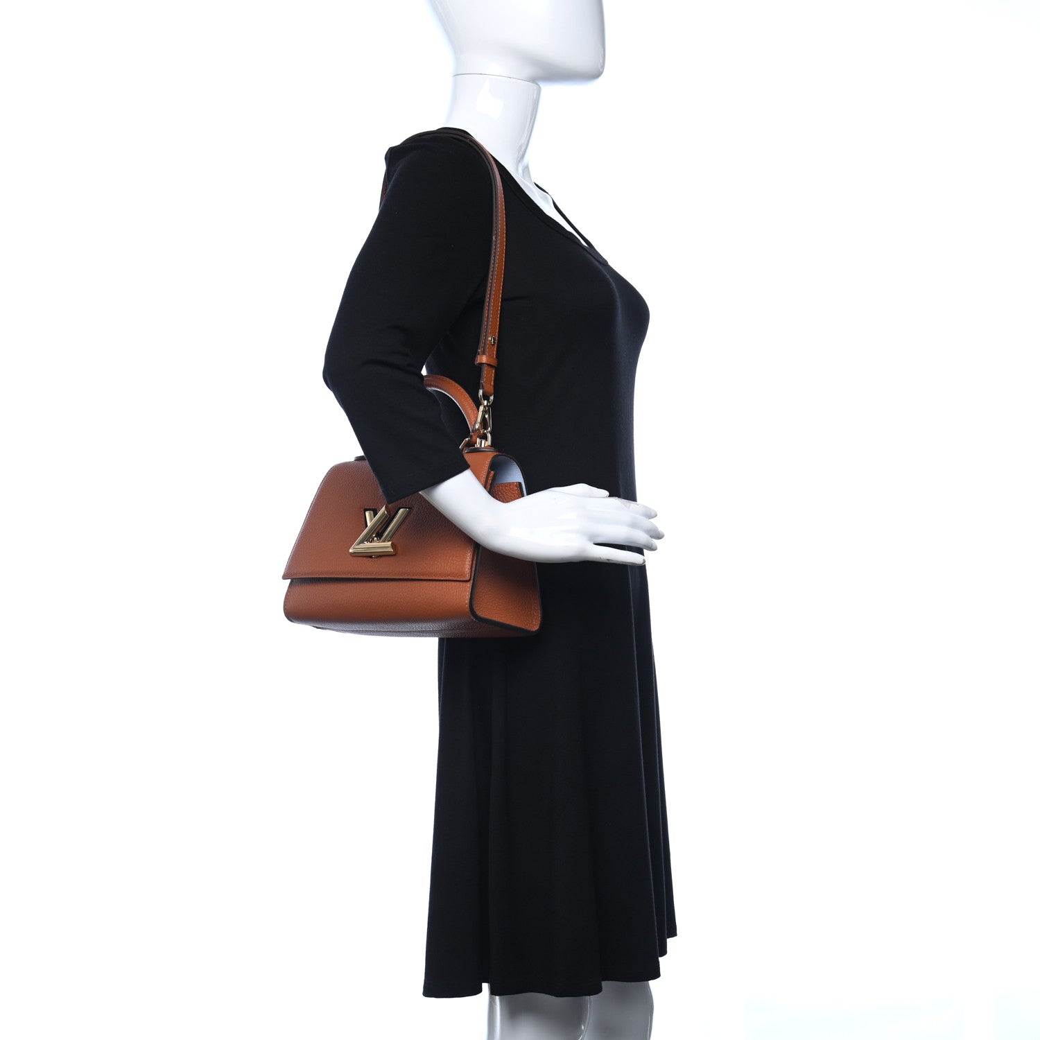 Louis Vuitton Taurillon Twist One Handle PM Caramel 2 of 10
