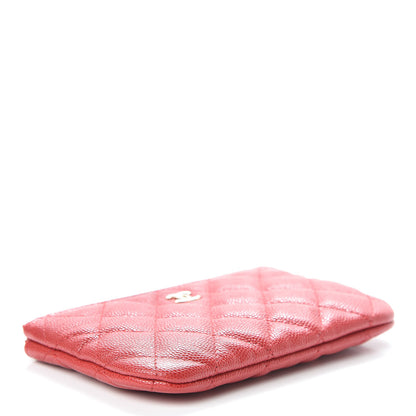 Chanel Caviar Quilted Small Cosmetic Case Red 4 of 8