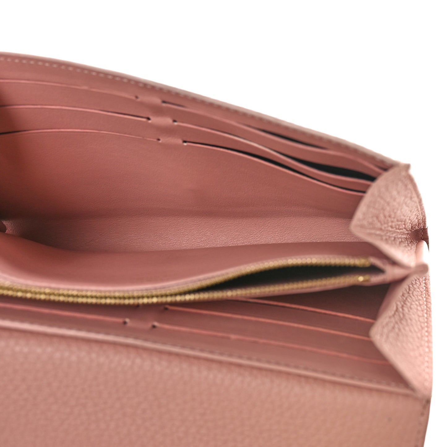 Taurillon Embellished Capucines Long Wallet Magnolia