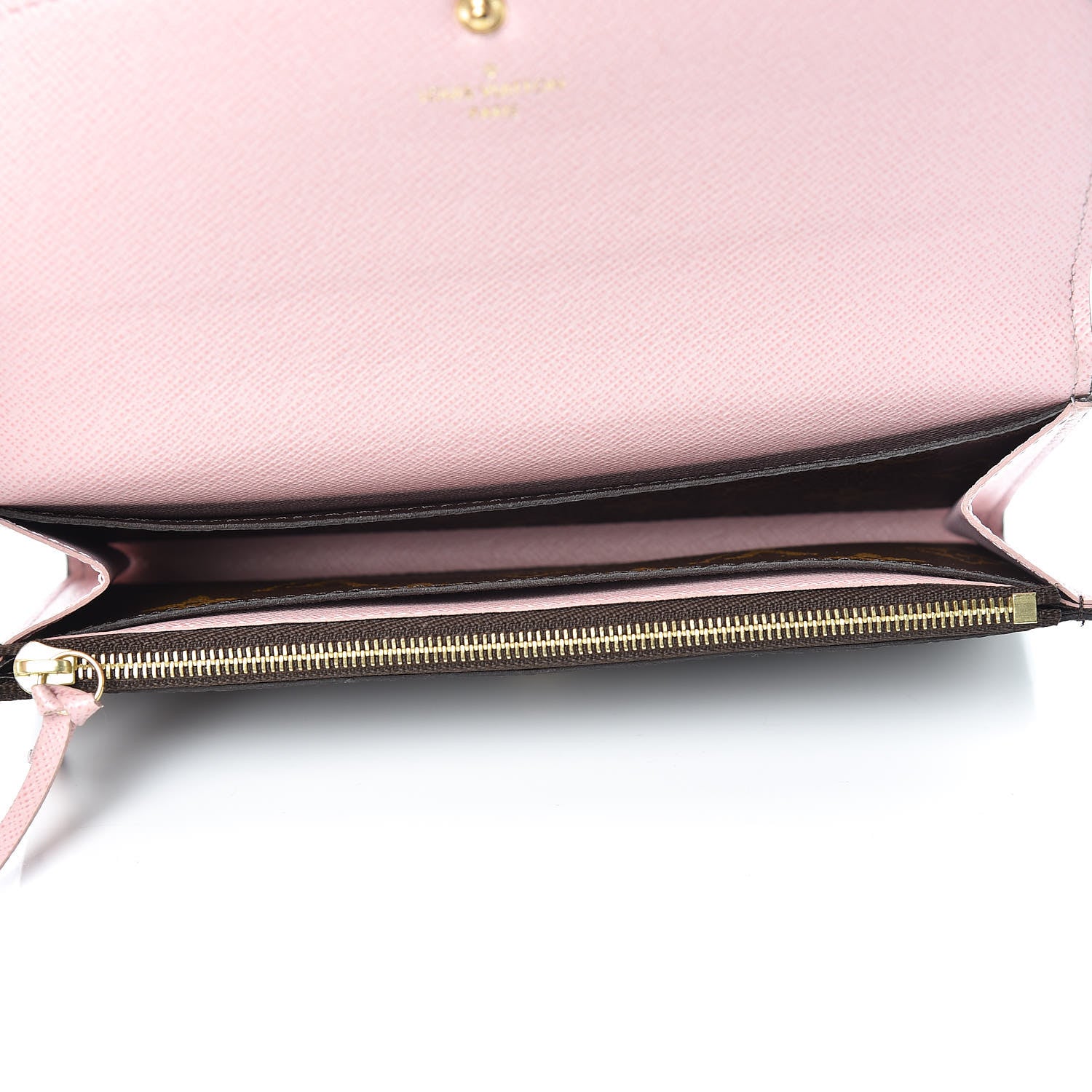 Louis Vuitton Monogram Emilie Wallet Rose Ballerine 5 of 10