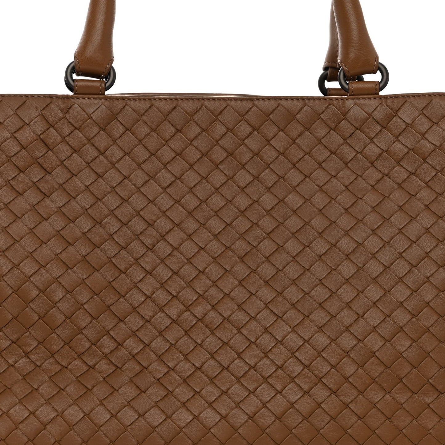 Nappa Intrecciato Milano Tote Brown