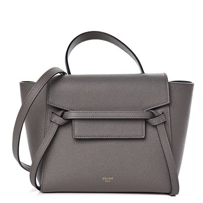Celine Grained Calfskin Nano Belt Bag Grey 1 of 9